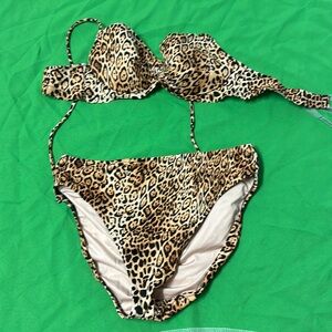 Victoria’s Secret leopard print bikini